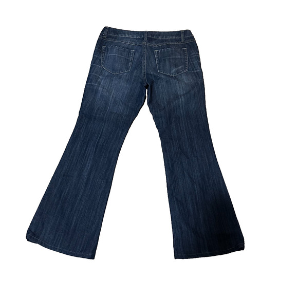 CAbi Y2K Bootcut Flare Denim Mid-rise Size 10 Dark Wash (Alteration) - Picture 2 of 12